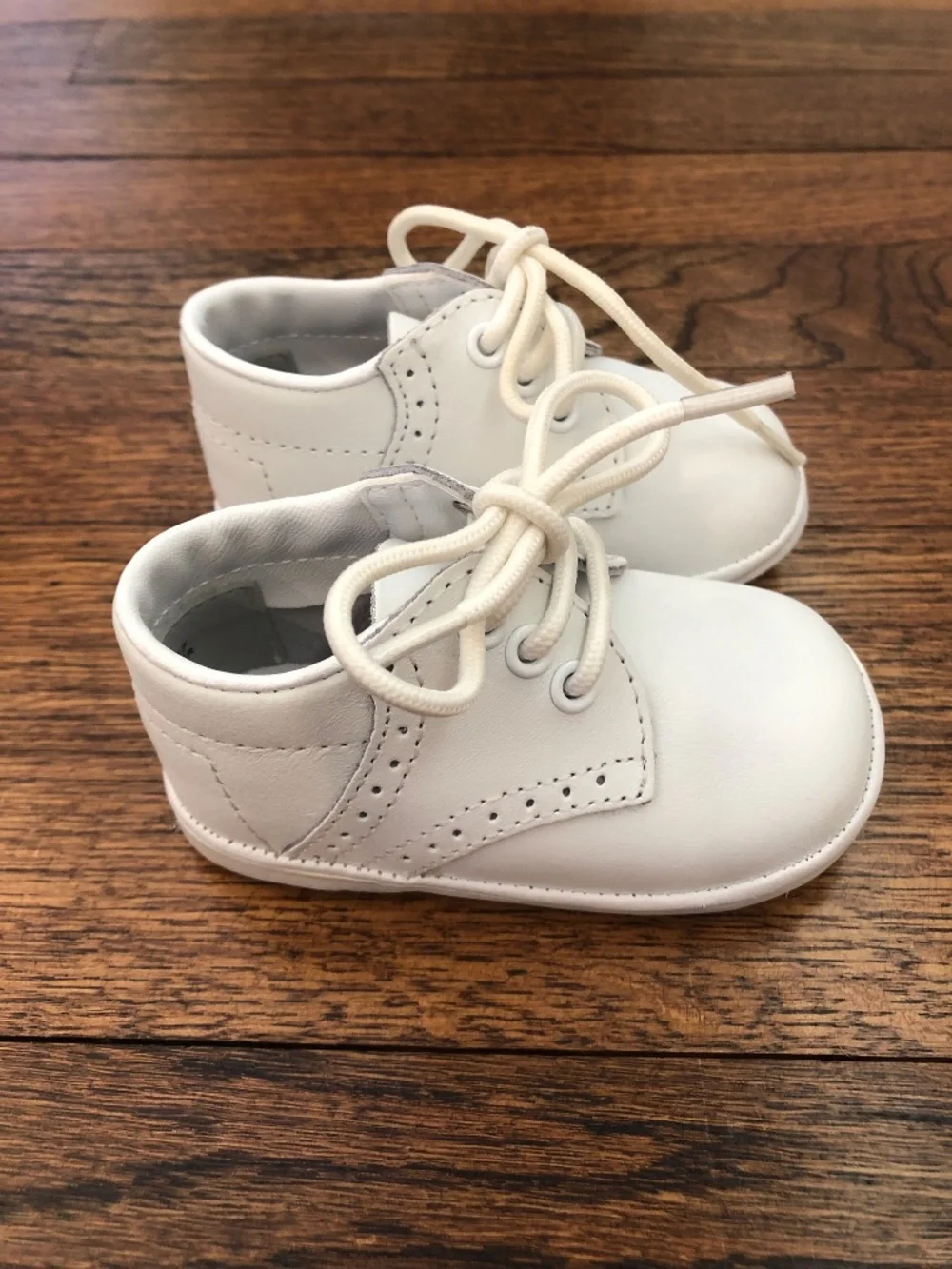 Angel Baby Infant Saddle Shoes, White, Size 2